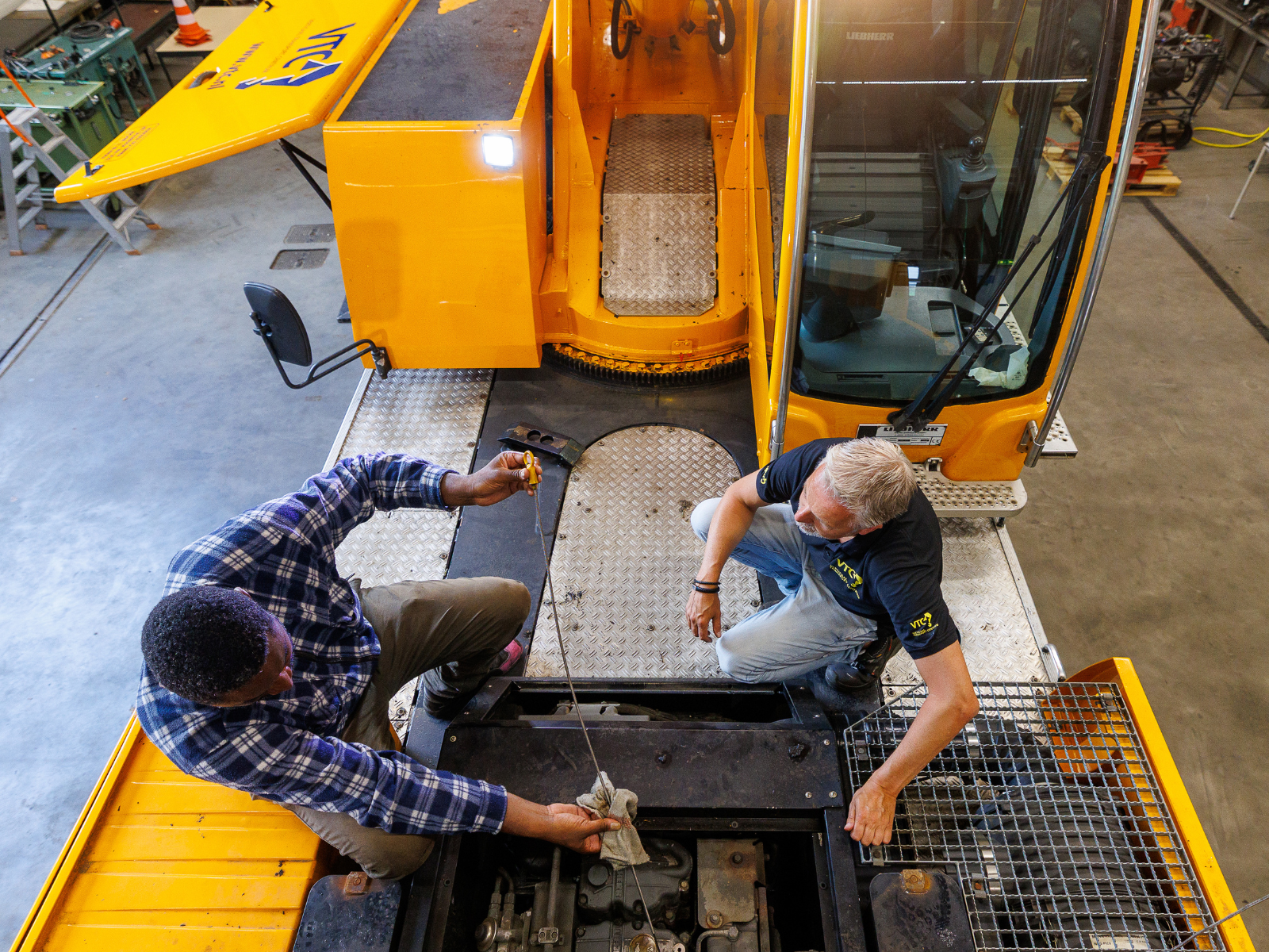Schoonmaken dieselmotor